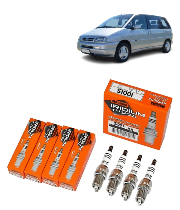 Bujías Iridio Masuma Pack 4 Para Citroen Evasion 2 1995-2001