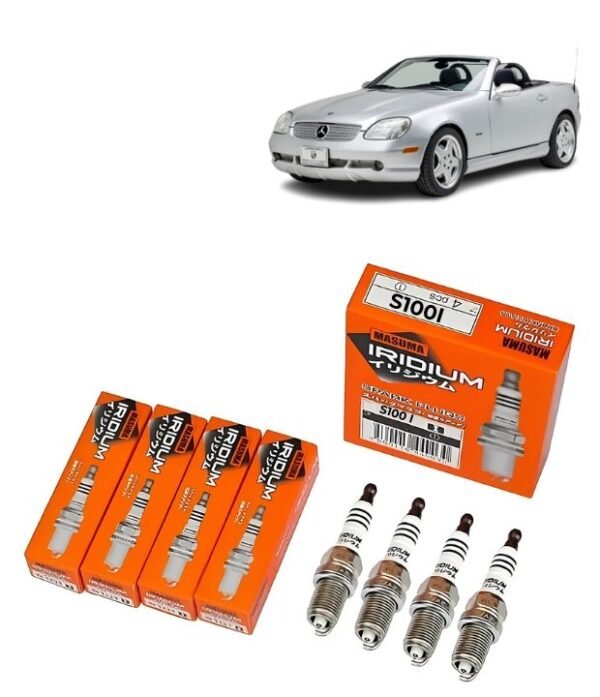 Bujías Iridio Masuma Pack 4 Para Mercedes-Benz SLK320 3.2 2000-2004