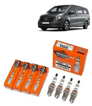 Bujías Iridio Masuma Pack 4 Para Mercedes-Benz Vito 113 2 1997-2003