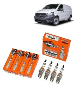 Bujías Iridio Masuma Pack 4 Para Mercedes-Benz Vito 114 2.3 1997-2003