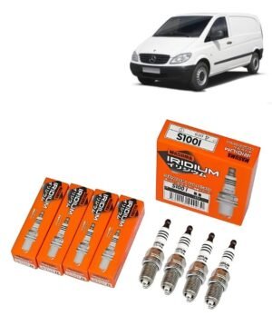 Bujías Iridio Masuma Pack 4 Para Mercedes-Benz Vito 119 3.2 2004-2008