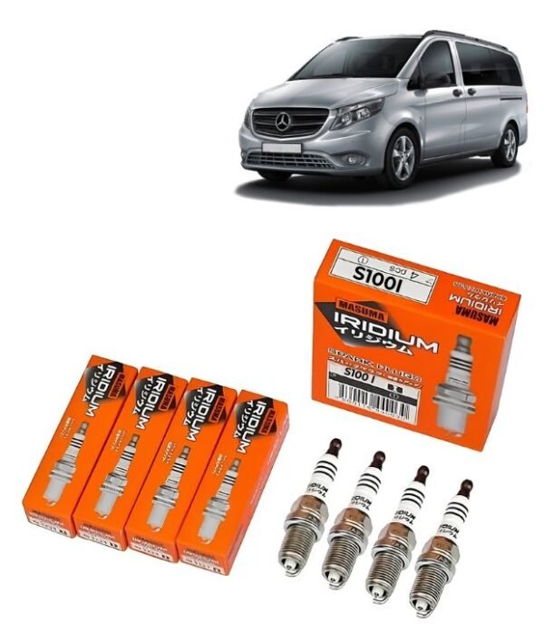 Bujías Iridio Masuma Pack 4 Para Mercedes-Benz Vito 122 3.2 2004-2005