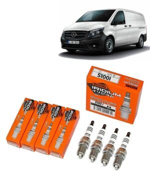 Bujías Iridio Masuma Pack 4 Para Mercedes-Benz Vito 123 3.7 2005-2008