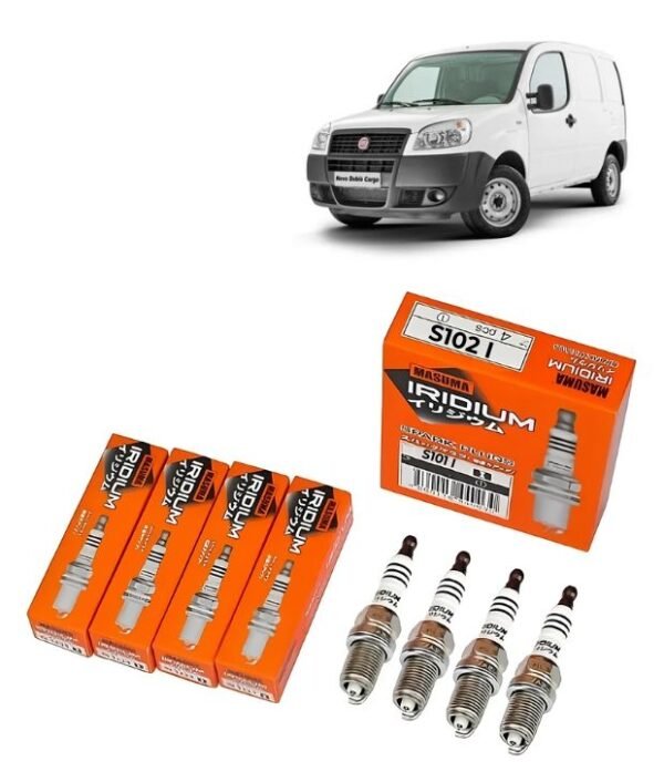 Bujías Iridio Masuma Pack 4 Para Fiat Doblo Cargo 1.4 2011-2016