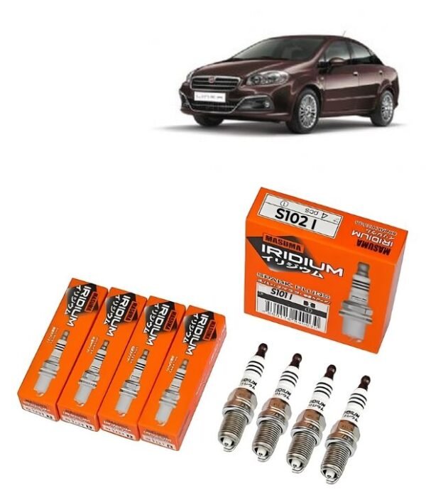 Bujías Iridio Masuma Pack 4 Para Fiat Linea 2008-2016