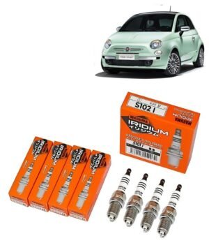 Bujías Iridio Masuma Pack 4 Para Fiat 500 1.2 1.4 2008-2016