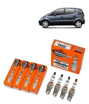 Bujías Iridio Masuma Pack 4 Para Mercedes-Benz A140 1.6 2001-2005 S100I