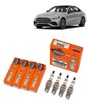 Bujías Iridio Masuma Pack 4 Para Mercedes-Benz C180 1.8 1996-2001