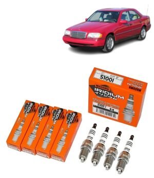 Bujías Iridio Masuma Pack 4 Para Mercedes-Benz C280 2.8 1998-2000