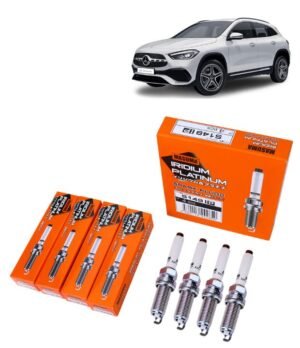 Bujías Iridio Masuma Pack 4 Para Mercedes Benz GLA200 1.6 2015-2019