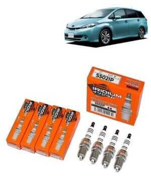 Bujías Iridio Masuma Pack 4 Para Toyota Wish 1.8 2.0 2009-2015