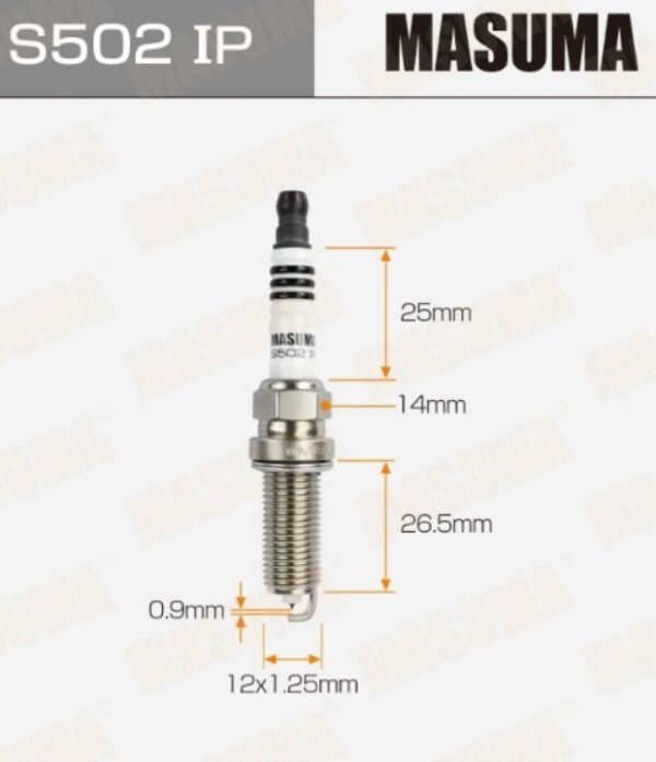 Bujías Iridio Masuma Pack 4 Para Subaru Trezia 1.3 2010-2013