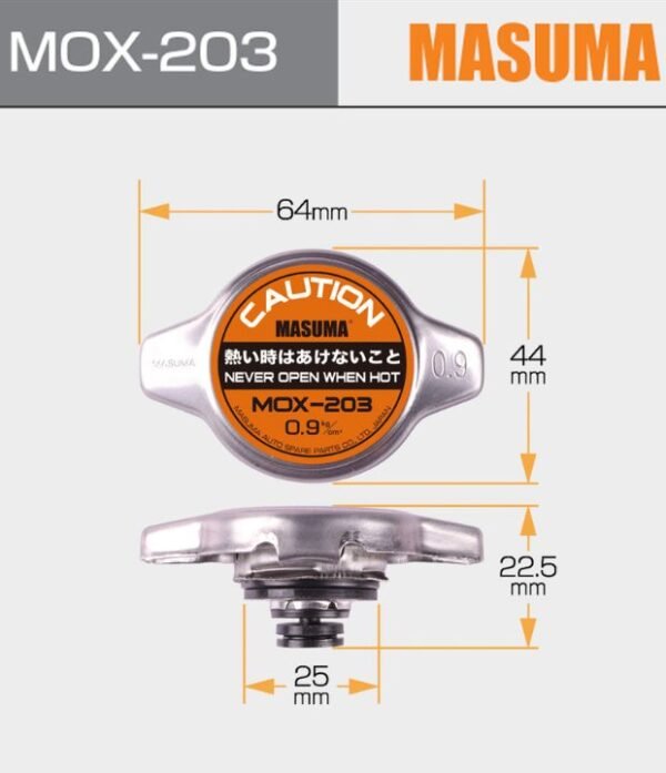 Tapa de Radiador Masuma Para Mazda Autozam Revue 1.3 1.5 1990-1997