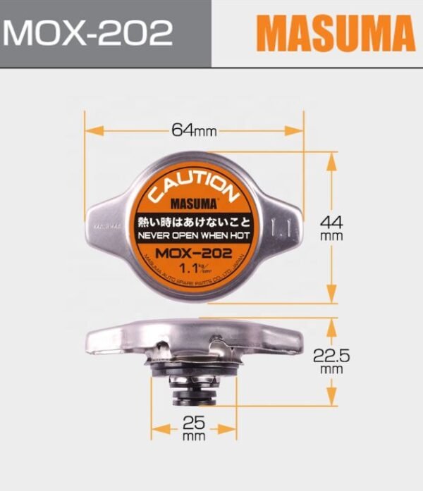 Tapa de Radiador Masuma Para Toyota Hilux 2.5L 2001-2005