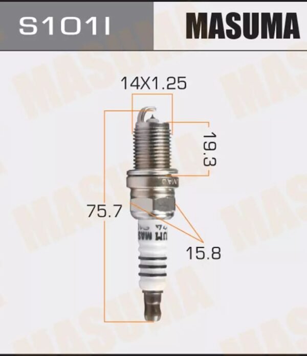 Bujías Iridio Masuma Pack 4 Para  Toyota R