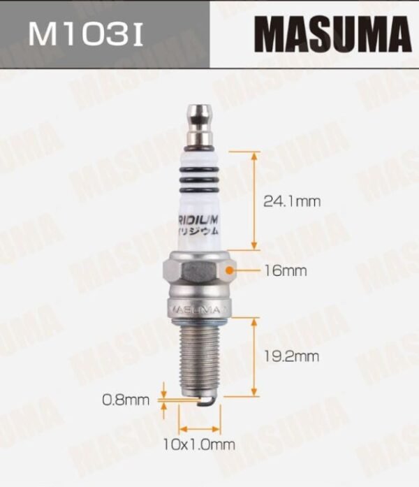Bujías Iridio Masuma Pack 4 Para Motos Yamaha FZ16
