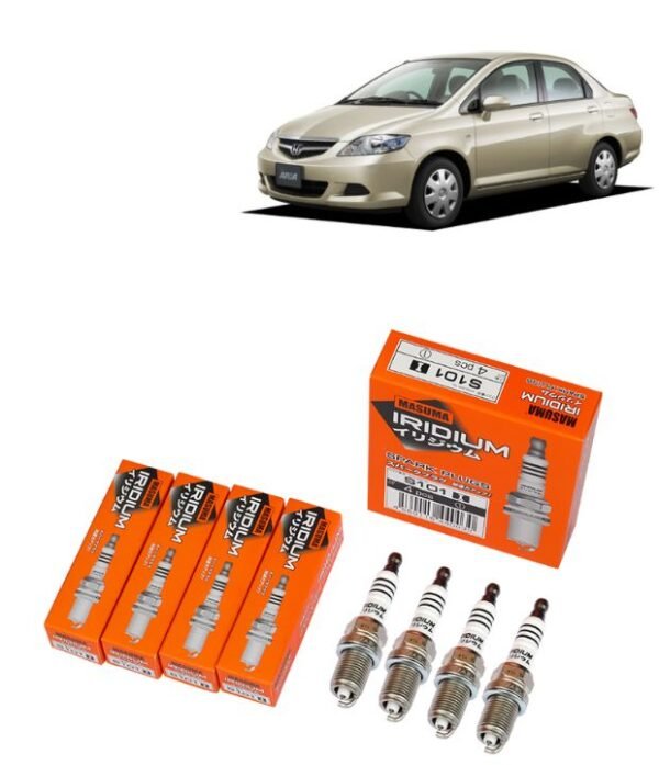 Bujías Iridio Masuma Pack 4 Para  Honda Fit Aria 1.5L 2002-2009