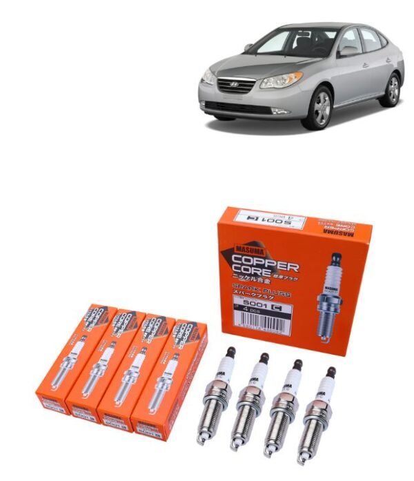 Bujías Iridio Masuma Pack 4 Para Hyundai Elantra IV V VI VII 1.6L 2009-2018