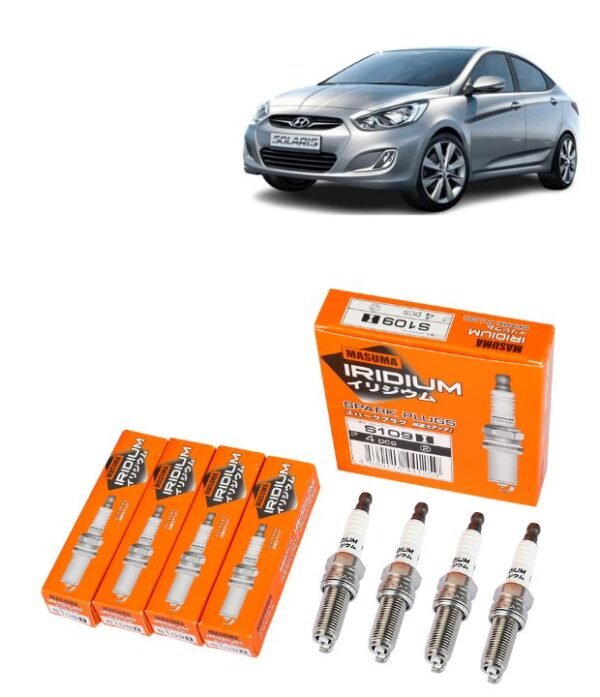 Bujías Iridio Masuma Pack 4 Para Hyundai Solaris I II 1.4L 1.6L 2014-2020