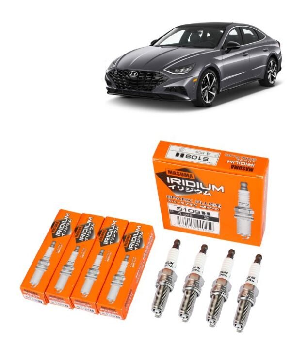 Bujías Iridio Masuma Pack 4 Para Hyundai Sonata VI VII VIII 2.0L 2012 en adelante