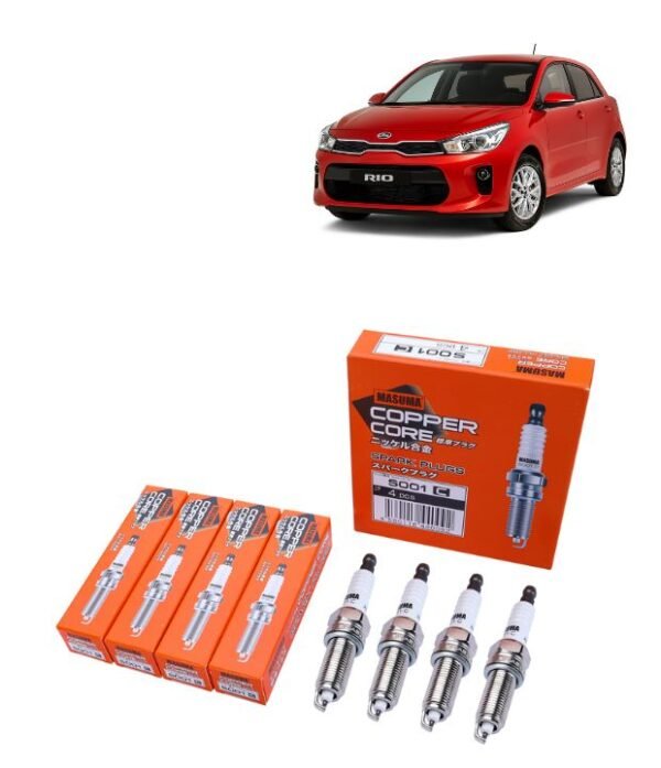 Bujías Iridio Masuma Pack 4 Para Kia Rio III IV X 1.4L 1.6L 2011-2015