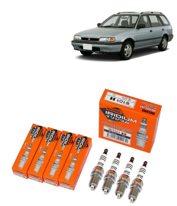 Bujías Iridio Masuma Pack 4 Para  Nissan Sunny Wagon 1.6L 1992-1995