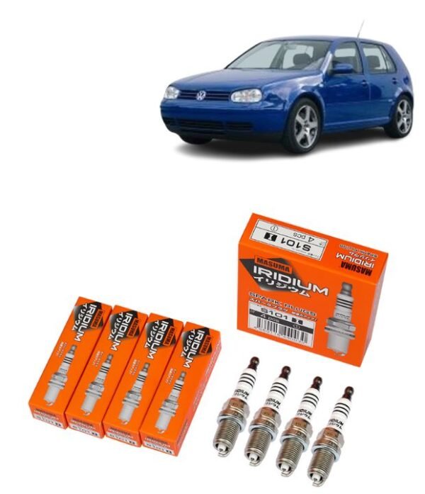 Bujías Iridio Masuma Pack 4 Para Volkswagen Golf 1.8L 2000-2006