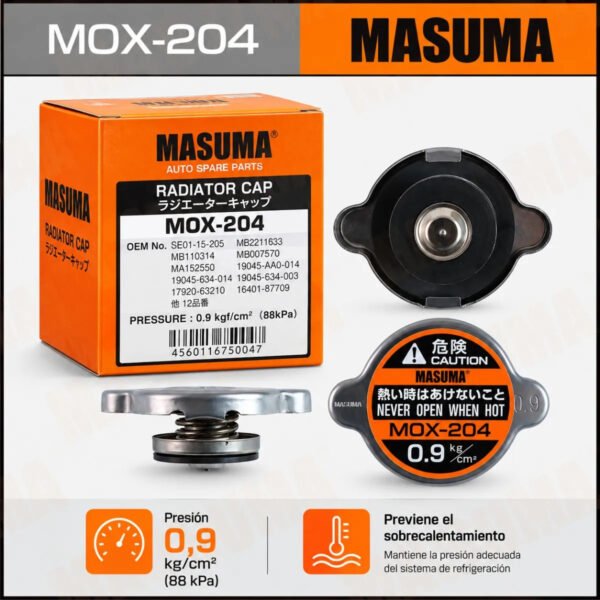 Tapa de Radiador Masuma Para Toyota Century 4.0L 1987-1997