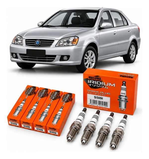 Bujías Iridio Masuma Pack 4 Para Chery Cowin 1.5L 2012–2016
