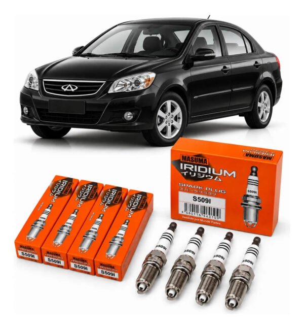 Bujías Iridio Masuma Pack 4 Para Chery Cowin 1.5L 2012–2016