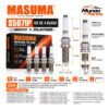 Bujías Iridio Masuma Pack 4 Para Mercedes-Benz A200 2006-2012